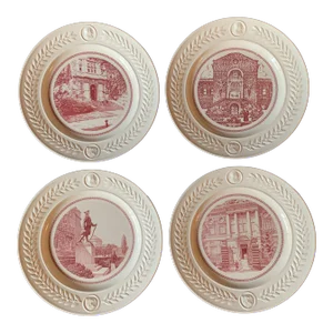 1940s Mid-Century Wedgwood University of Pennsylvania Bicentennial Plates - Set of 4