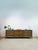 This impressive vintage mid-century modern three piece modular buffet and console server is a rare and substantial dining...
