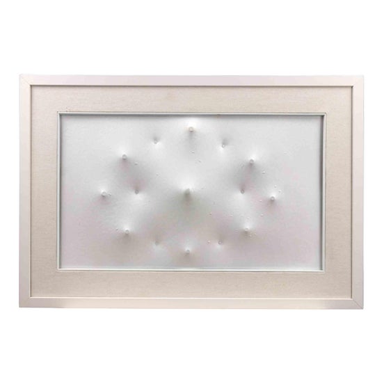 Giorgio Lo Fermo, Estroflessione su Bianco, Enamel on Canvas, 2016 For Sale