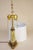 1930s Mutual Sunset Lamp Co. French Empire Deco Neoclassical Green Onyx Marble Brass Table Lamp For Sale - Image 11 of 13