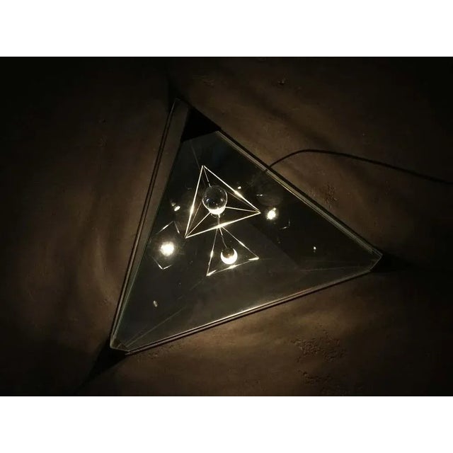 Black Prototype Tetrahedron Lamp by Van Nieuwenborg & Wegman, 1979 For Sale - Image 8 of 12