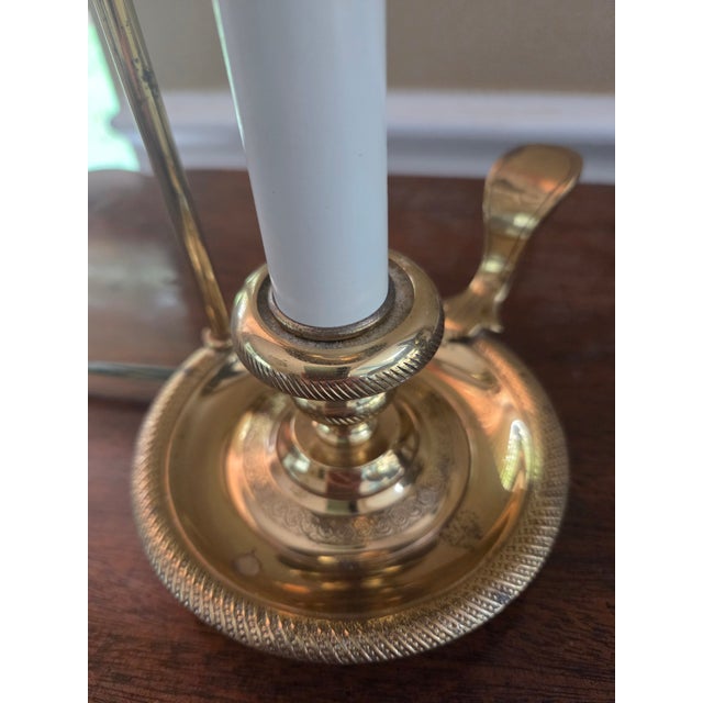 Mid 20th Century French Candlestick Bouillotte Table Lamp For Sale - Image 14 of 14