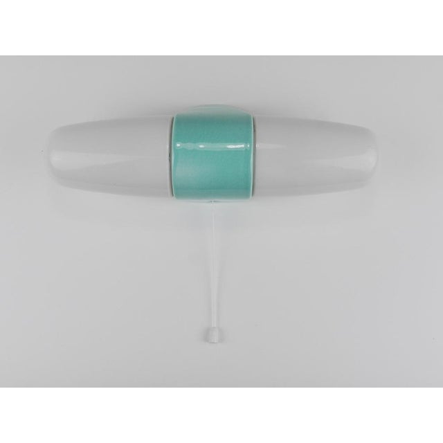 Gold Bauhaus Turquoise Double Sconce Wall Light, Germany, 1950s For Sale - Image 8 of 17