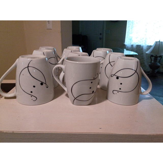 1990s 1990s Pescara Ceramic Tabletop Mugs - Set of 11 For Sale - Image 5 of 6