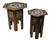 19th Century Moroccan Hexagonal Pedestal Table, 1890s, Set of 2 For Sale