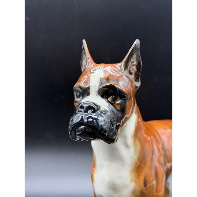 Mid-Century Modern Boxer Dog in Porcelain from Goebel, Germany, 1973 For Sale - Image 3 of 12