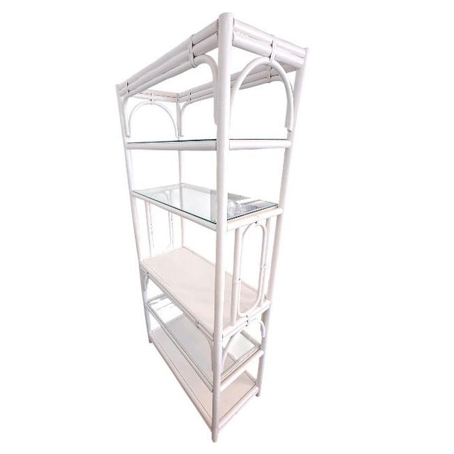 Vintage Bamboo Etagere For Sale In West Palm - Image 6 of 7