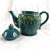 1960s Dark Teal Unmarked Teapot With Music Box in the Base For Sale - Image 4 of 5
