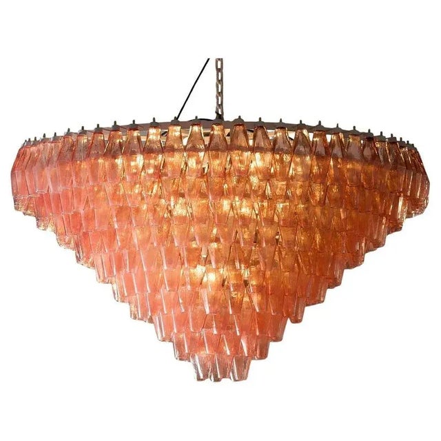 Large Murano Glass Chandelier, 1980s For Sale - Image 12 of 12