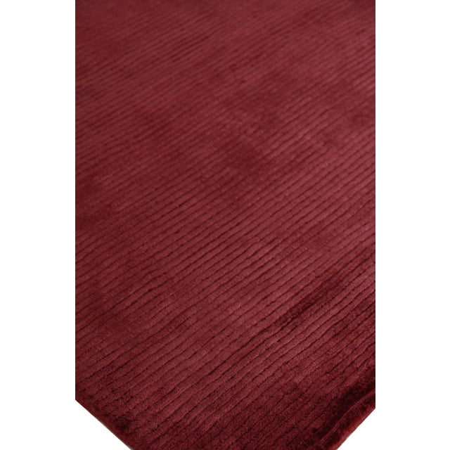 Exquisite Rugs Ives Hand loom Viscose Red/Multi Rug-14'x18' For Sale In Los Angeles - Image 6 of 10