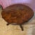 Gorgeous Italian Rococo Fruitwood low center table or coffee table with a shaped top with figured Burl inlay in an...