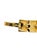 Metal Vintage Napier Gold-Tone Nugget Link Bracelet | Mid-Century Textured Geometric Statement Jewelry For Sale - Image 7 of 8
