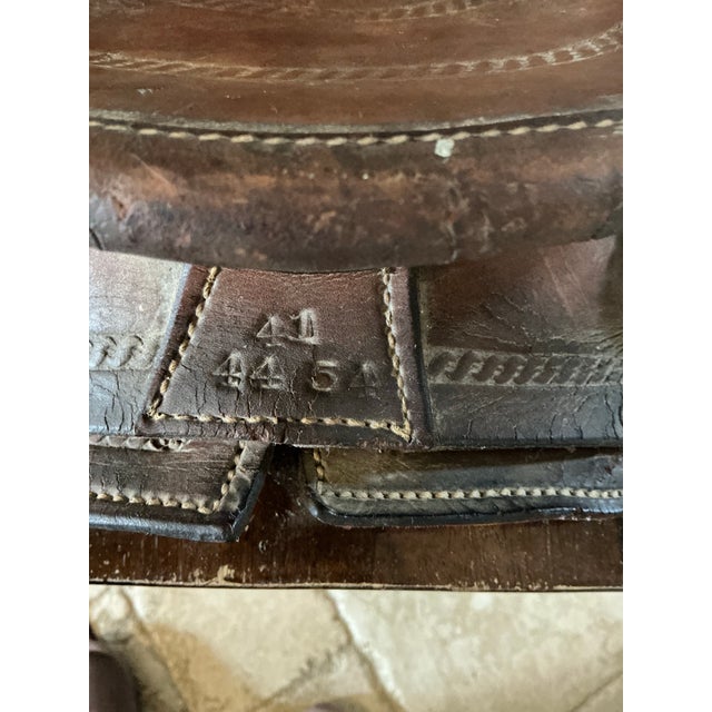 Mid 20th Century Vintage Western Collector's Leather Saddle For Sale - Image 5 of 11
