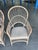 Vintage Coastal Rattan Fan Back Armchairs With Woven Seats, a Pair For Sale - Image 9 of 12