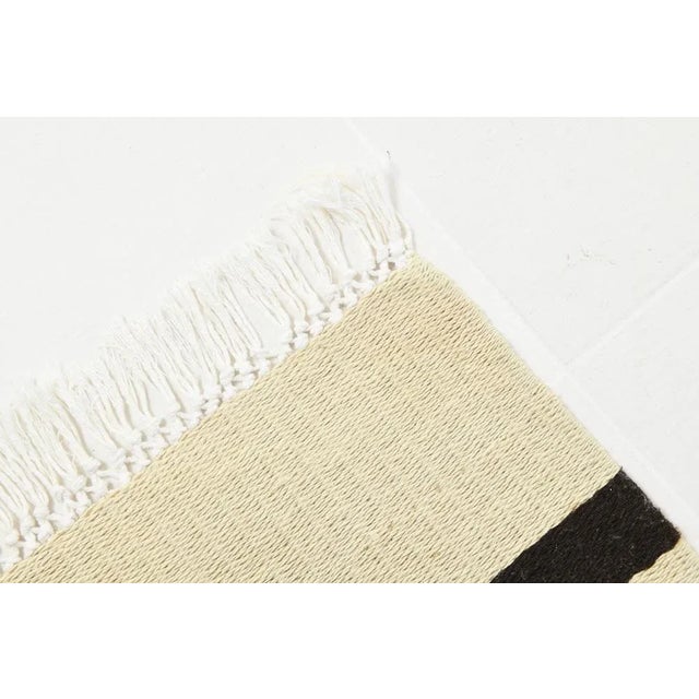 Beige Striped Hemp Runner Rug For Sale - Image 12 of 18