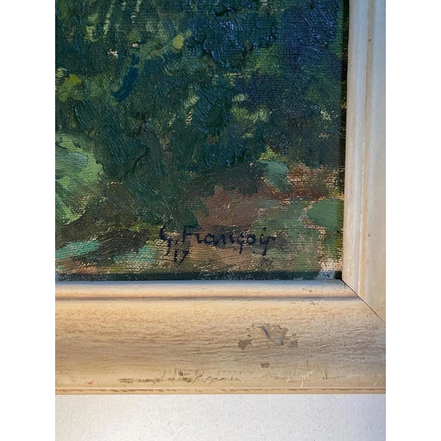 Gustave Francois, Villa, Oil on Canvas, 1917 For Sale - Image 4 of 9