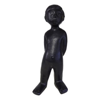 Ceramic Boy Sculpture attributed to Elie Van Damme for Perignem, 1960s For Sale