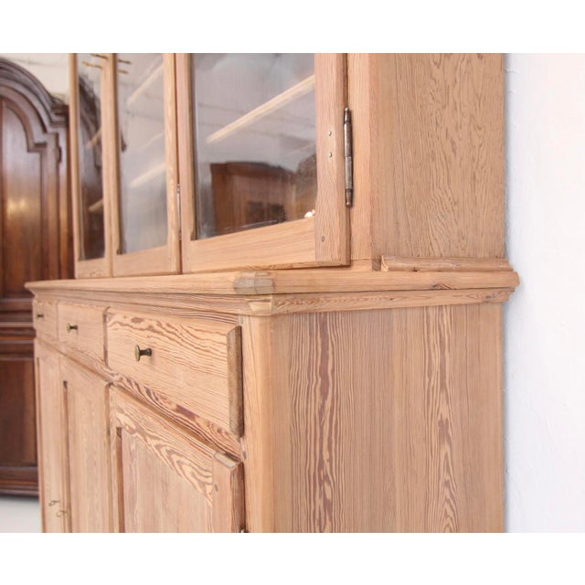 Large Pine Display Cabinet, 1930s For Sale - Image 17 of 18