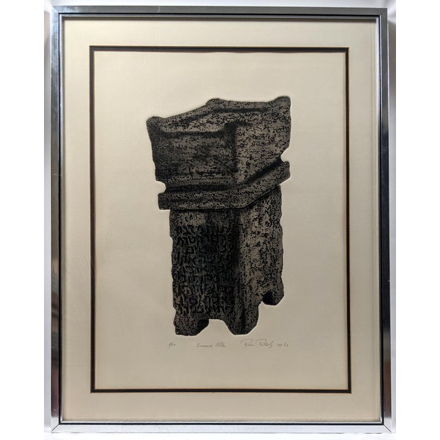 Rina Rotholz "Incense Altar" Signed Original Tuilegraph, 1966 | Limited Edition 8/20 | Artist Who Discovered the Tuilegraphy Process For Sale - Image 15 of 18