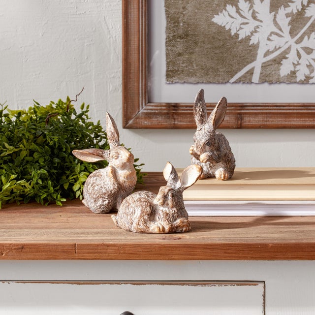 Add a touch of charm to your garden or home with the Garden Rabbit Figurine Set! This collection of adorable rabbits in...
