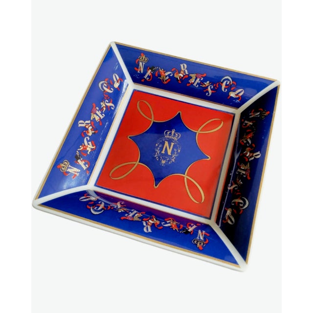 Vintage Le Negresco Hotel Nice France Porcelain Ashtray For Sale - Image 4 of 11