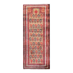 Vintage Afghani Baluch Prayer Rug