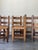 Brown S/6 Early Mission Arts & Crafts Rush Chairs 1900s Michigan Chair Co. For Sale - Image 8 of 8