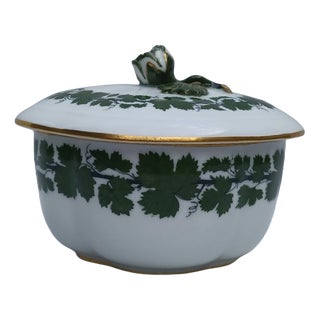 Vintage Quatrefoil Oval Porcelain Sugar Bowl from Meissen, 1930 For Sale