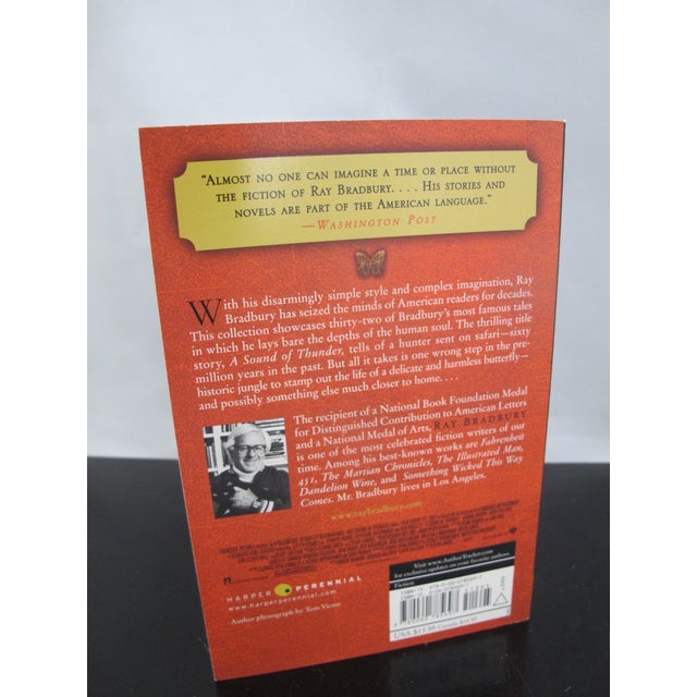 Ray Bradbury Hand Signed 1st Edition Sound of Thunder Paper Back Book With Coa For Sale - Image 4 of 9