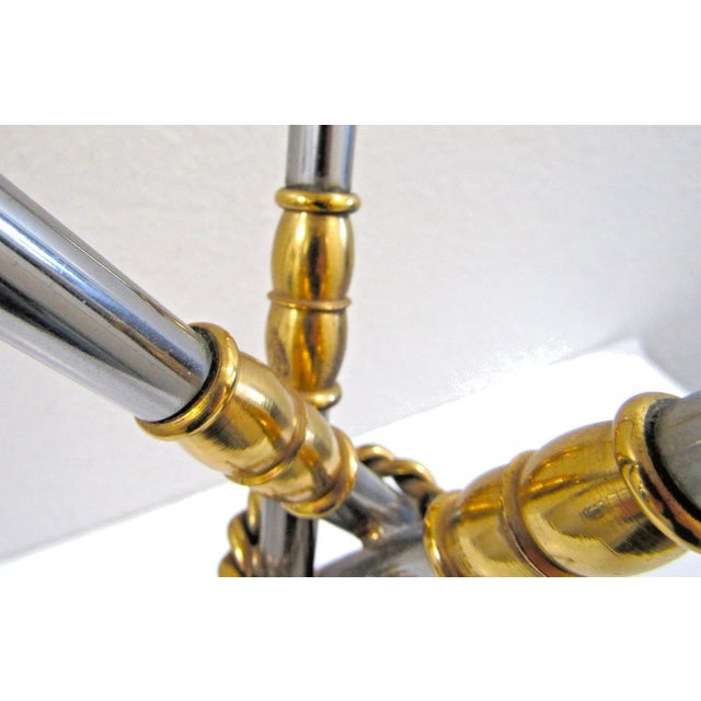 Italian Neoclassical Tripod Drinks Table Nickel and Brass 20th Century For Sale - Image 16 of 18