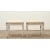 Dimensions: 18 ¼” H x 19 ½” W x 14 ¾” D A Swedish pair of Louis XVI style benches (interchangeable as footstools or...