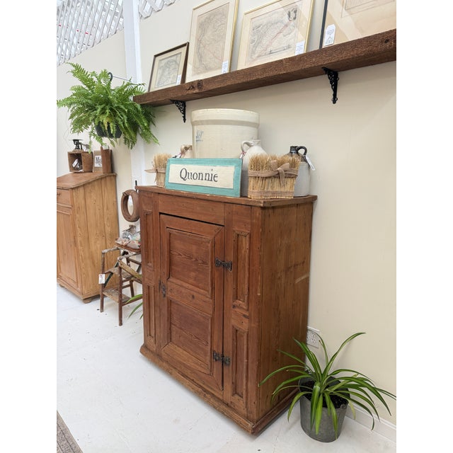 English Antique English Pine Cabinet For Sale - Image 3 of 11