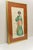 A late 20th century framed watercolor on handcrafted paper depicting a woman wearing a kimono. Signed possibly by an...