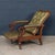 Antique English Mahogany Reclining Armchair with Green Leather Upholstery, 19th Century For Sale - Image 3 of 18