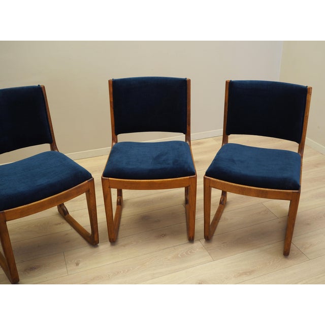 Wood Danish Beech Chairs by Holger Jacobsen for Fritz Hansen, 1950s, Set of 4 For Sale - Image 7 of 18