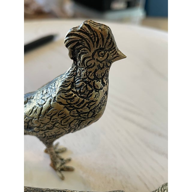 Silver Vintage Silverplate Table Pheasants For Sale - Image 8 of 9