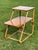 Wood 1950s Rattan Bentwood Staggered Tier Side Table For Sale - Image 7 of 10