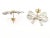 About This Piece: Vintage Tiffany & Co 18k Yellow Gold and Sterling Silver Ribbon Bow Earrings with 18k Yellow Gold...