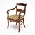 Pair of French Restoration Solid Walnut Armchairs, Rhône Valley, Circa 1820 For Sale - Image 4 of 9