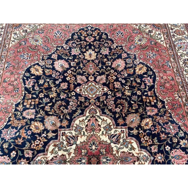 Vintage Turkish Hereke Rug For Sale - Image 3 of 18