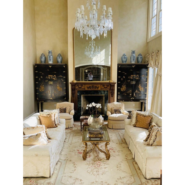 1960s Hollywood Regency, Coffee Table, Gilt Wood, Gold Leaf, Glass, Italy, 1960s For Sale - Image 5 of 12