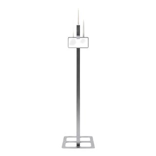 Viewpoint Floor Candleholder in Stainless Steel by Metalmorphosis Studio For Sale