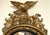 19th Century Federal Convex Bullseye Mirror With Eagle Pediment and Three Candle Holders For Sale - Image 10 of 18