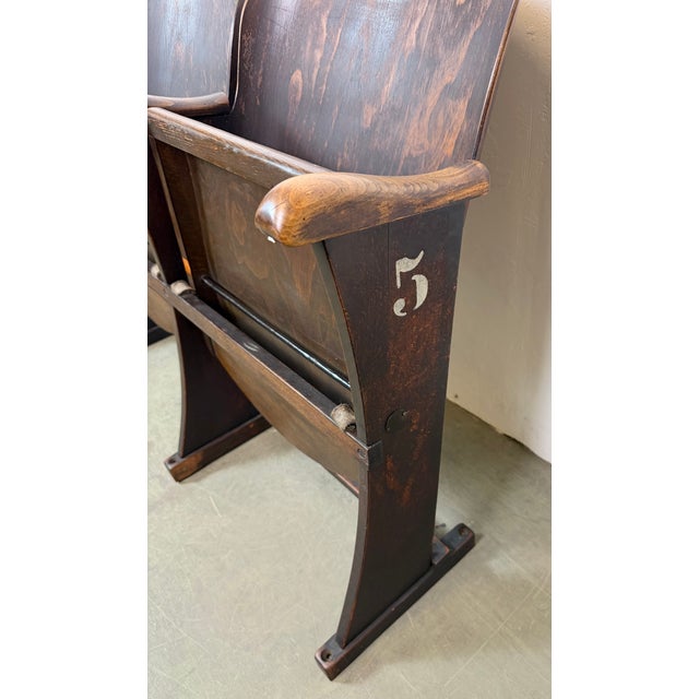 1950s Vintage Two-Seater Cinema Bench from Thonet, 1950s For Sale - Image 5 of 18