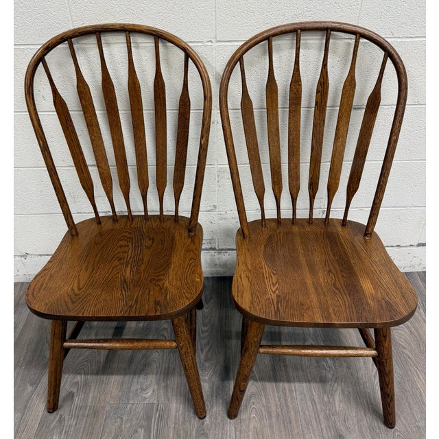 Vintage Bent Hoop Back Spindle Paddle Back Arrow Back HIgh Back Windsor Chairs For Sale In Kansas City - Image 6 of 11