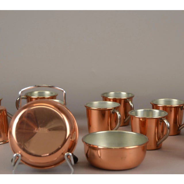 Swedish Cups in Copper from Dorre, 1970s, Set of 14 For Sale - Image 5 of 6