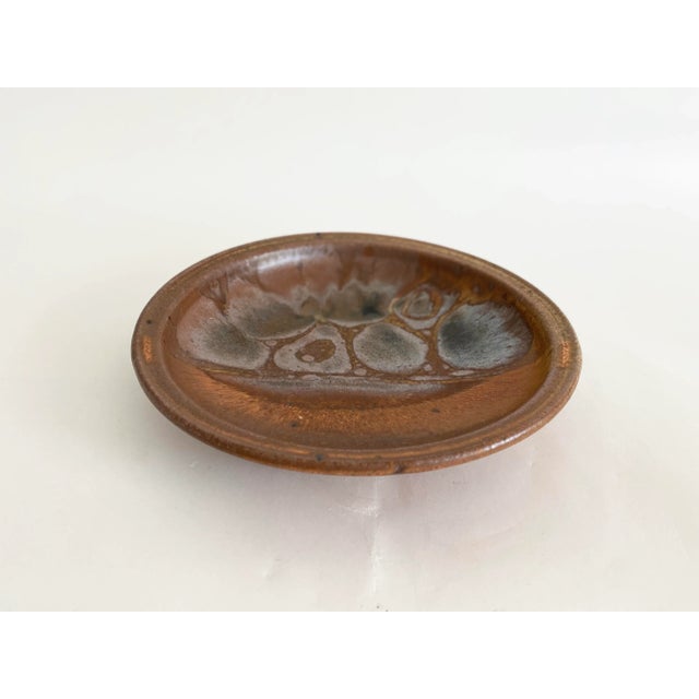 Mid-Century Modern Mid-Century Modern Art Studio Pottery Plate For Sale - Image 3 of 5