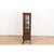 R. J. Horner Style Antique American Empire Oak Bow Front Bookcase Cabinet With Lion's Paw Feet, Circa 1890 For Sale - Image 10 of 12