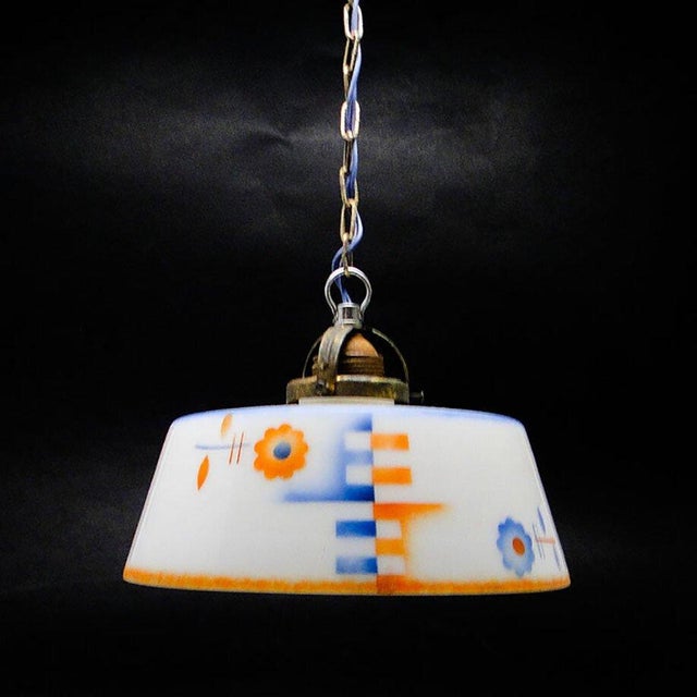 Art Deco Pendant Lamp, Poland, 1950s For Sale - Image 4 of 6