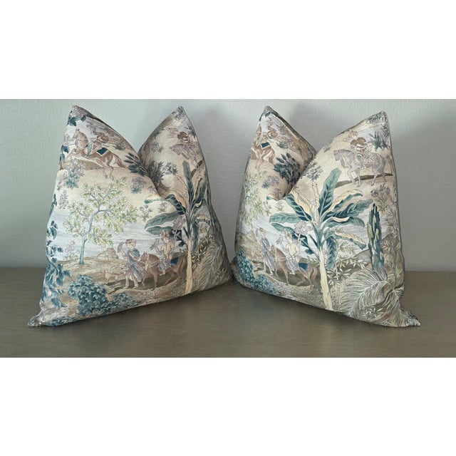 Bring an air of refined elegance and global inspiration to your space with GP & J Baker designer pillows in an Asian...